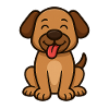 Cute Dog – Cartoon Style Design