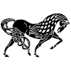 Cheval noir celte