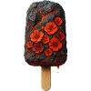Surreal lava with blossom
