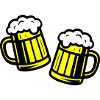 Beer glass, cheers symbol beer