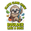 Lustiges Faultier Boulder Design