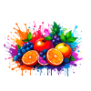 Fruit, illustration, graffiti ,Fruits