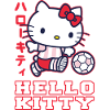 Hello Kitty Playing Football