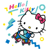 Hello Kitty 90s Styles With Roller Skates