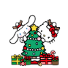 Hello Kitty og Cinnamoroll juledesign