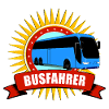 Bus Driver Fun Motif with Sunbeams