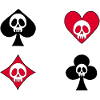Skulls and card game