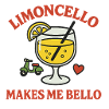 Limoncello Enjoyment Illustration