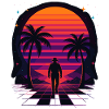 Synthwave Cowboy - Clothing Desert