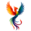 WPAP Style Animals - Phoenix