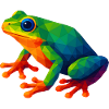 WPAP Style Animals - Tree Frog
