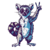 Retro Maki Lemur