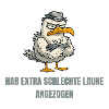 Bad-tempered seagull cartoon