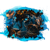 wildcat,tiger,leopard,sequins,glitter,gold