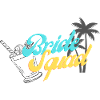 Bride Squad Tropical Sunset Design