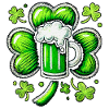 Green Pastel St. Patrick's Beer Design