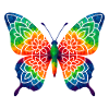 WPAP Style Animals - Butterfly