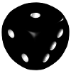 Schwarzer Würfel 1 2 3