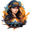 Futuristic Urban Pilot Illustration