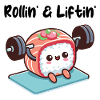 Sushi Roll Lifting Weights