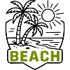 Beach Island Palm Trees