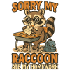Raccoon Homework Funny