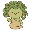 Mythological kawaii jellyfish