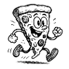 running pizza