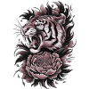 Wild Tiger & Flower Shirt