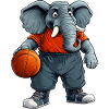 Elephant Basketball Player / Basketball Elephant