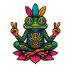 Hippie Frog – Peace & Meditation Design