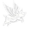 Flying pig, clear message