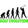 Golf Evolution Sport Motif