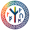 WPAP Polygon Stil - mythischer Runenring