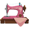 Machine sewing and embroidery