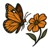 Butterfly and Flower