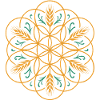 Lammas Blume des Lebens - Erntefest Design