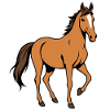 Braunes Pferd