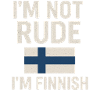 Drapeau finlandais. Pas impoli