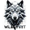 Geometric Wolf Tribal Design
