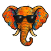 elefant farbe comic