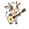 Guitar calf in action