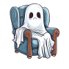 Ghost on armchair