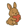 Cuddly Bunny Heart