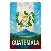 Guatemala Vulkan & Nationalwappen