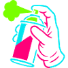 Graffiti Dose im Pop-Art-Style