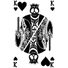 King of Hearts Black Skeleton