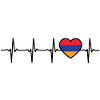 Armenia Heartbeat Flag Armenians