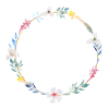 Couronne florale d’été, personnalisable