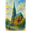 Église gothique de style impressionniste